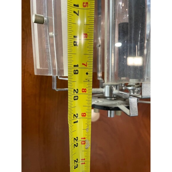 Stunning vintage lucite hanging lighting - Picture 3 of 6